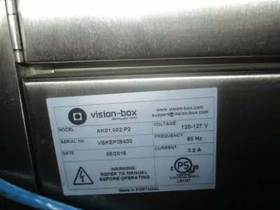 Vision - Box Biometric Verification System For Airports / Etc. Fingerprints, 2015