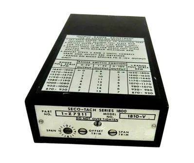 USED STOCK EQUIPMENT 1-Z7211 SECO-TACH SERIES 1800 1Z7211 1810-V