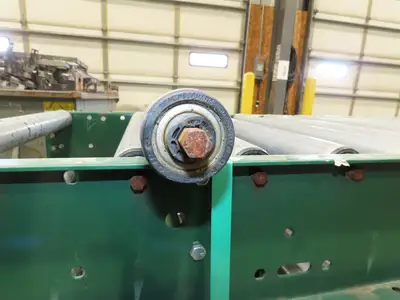 Dematic Rapistan 24"x 12' Gravity Roller Conveyor 22"BF 1.9"Dia  5-Sections 60'L