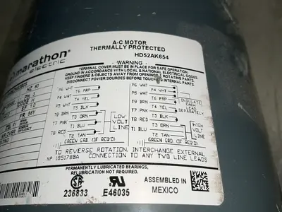 Used MARATHON ELECTRIC 5K49ZN6390S Motors (misc) Ohio US | HGR 24 #1556804
