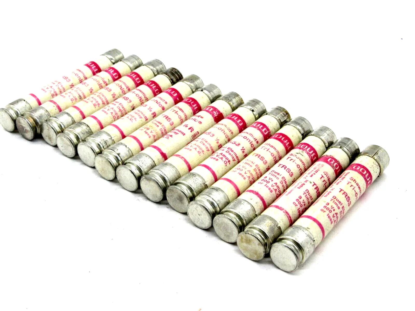 NEW LOT OF 13 GOULD SHAWMUT TR31/2R FUSES