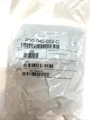 P30-040-022-C | Spring Pin , ISO 8752 Slotted, 4mm x 22mm, Steel - New Other