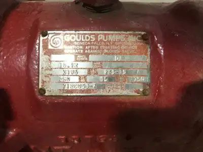 Goulds Pumps 3196 MT Centrifugal Pump 85/1750RPM 250GPM 2X3-13 ; Cast Iron