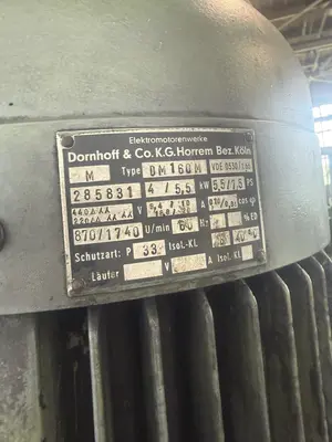 5' X 15" WEBO RADIAL ARM DRILL. STOCK # 0222126