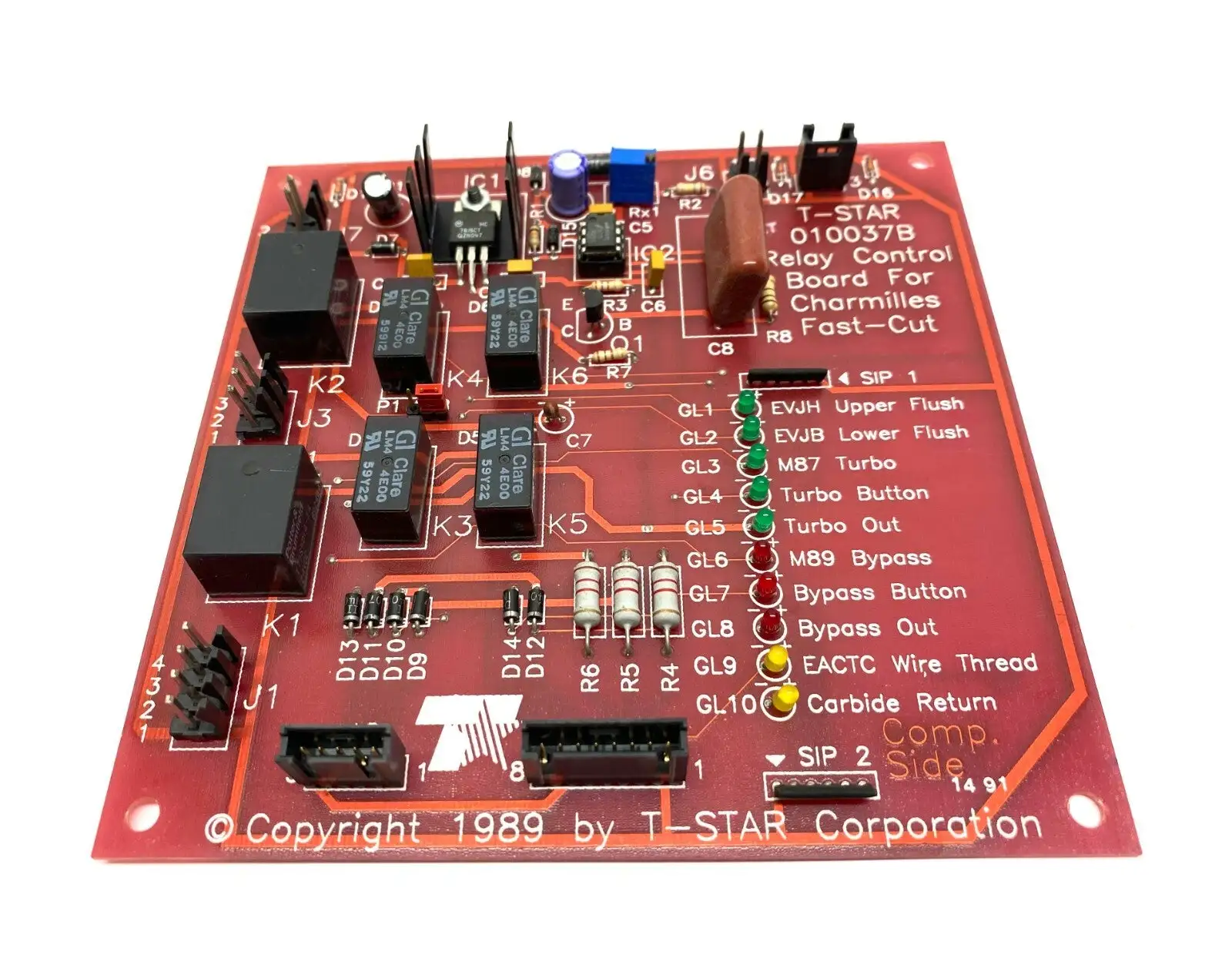 USED T-STAR RELAY CONTROL BOARD CHARMILLES FAST CUT