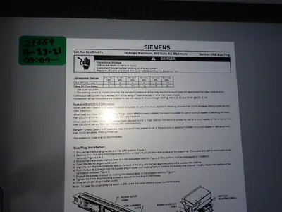 USED 2021 SIEMENS SLVBH4614G