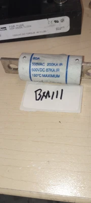 Used Ferraz Shawmut 1 Pole Fuse Block 1000 + Ferraz Shamut A50QS50-4 Fuse Fuses Arizona US | ASSET CONVERSION SPECIALISTS, INC. #1271351