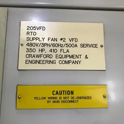 ACS607-0320-4-000B5A00842 | ABB ACS 600 AC Frequency Motor Drive Controller  350HP - Used