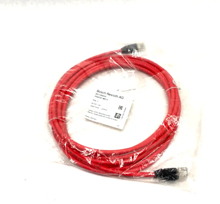New | in-Stock BOSCH REXROTH SERCOS III BUS CABLE 4-PIN STRAIGHT RKB0021/005,0 Cable & Wire | Maverick Industrial Sales #1104152