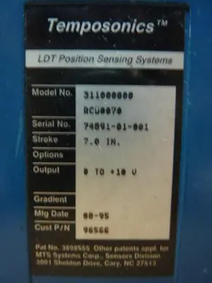 USED TEMPOSONICS INC 311000000RCU0070