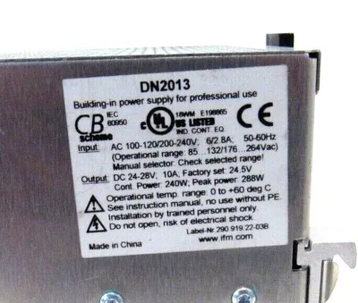 USED IFM EFECTOR DN2013 POWER SUPPLY