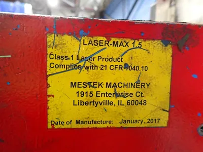 Used 2017 MESTEK MACHINERY  / IPG PHOTONICS LASER MAX 1.5  / YLS1500 Laser Cutters Ohio US | HGR 24 #728386