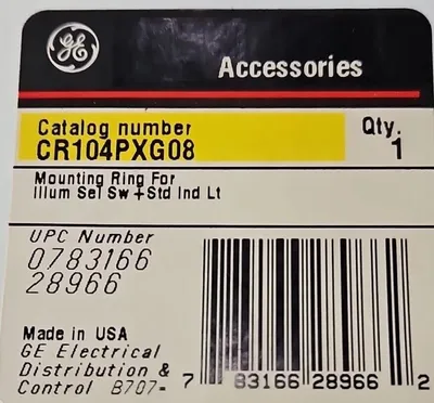GE CR104PXG08 RING NUT MOUNTING. Loc4C17