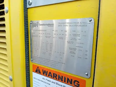 Underground Substation w/ 1000 kVA Transformer, 4160V HV, 600Y/347V LV