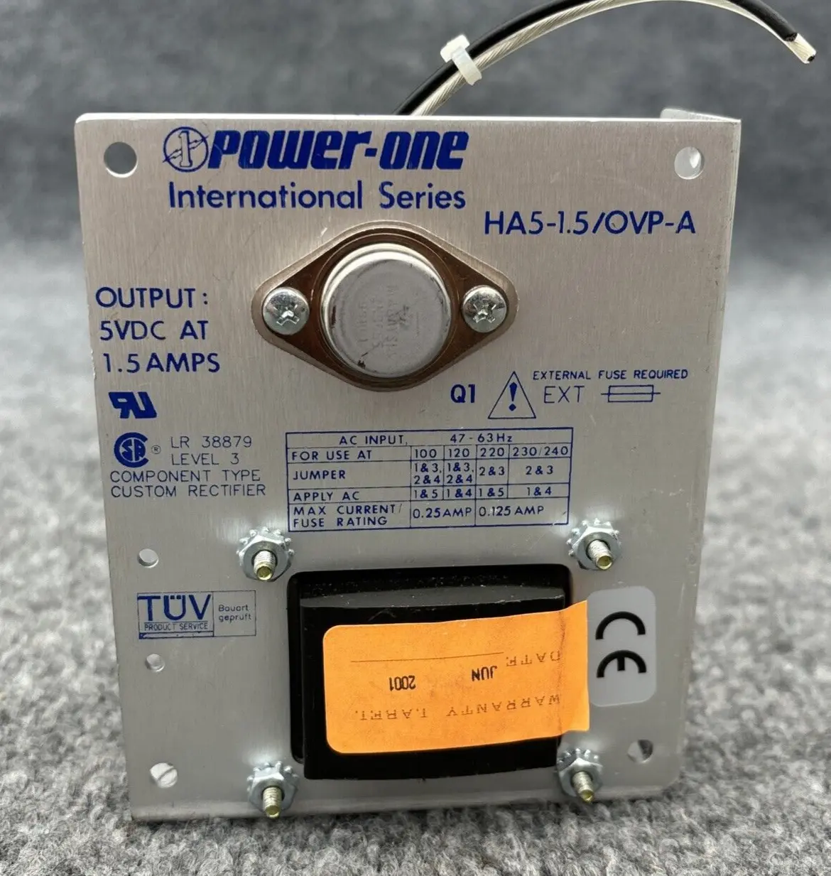 Used Power-One HA5-1.5/OVP-A Single Output Power Supplies California US | Davliegogo LLC #1705513