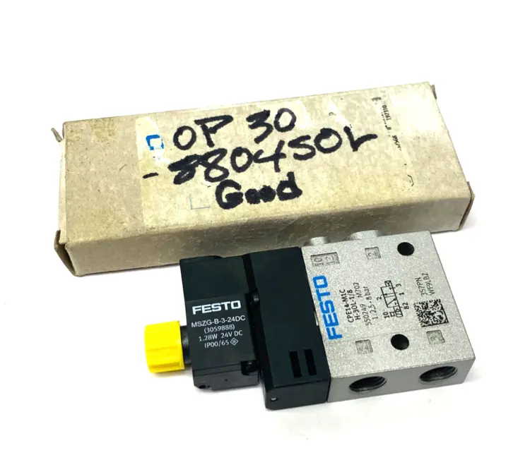 Used FESTO SOLENOID VALVE 3/2 OPEN, MONOSTABLE 550249 Solenoid Valves | Maverick Industrial Sales #1106062