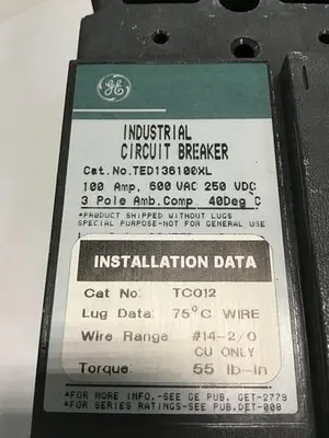 USED GENERAL ELECTRIC / GE TED136100XL
