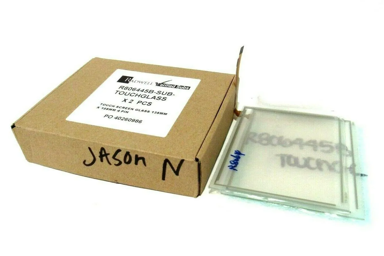 LOT OF 2 NEW RADWELL R806445B-SUB-TOUCHGLASS TOUCH SCREEN GLASS