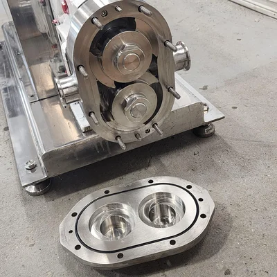PUMP Wright Flow Technologies 0300 TRA10 S.M. FKM 0300 TRA10 S.M. Sanitary Lobe Pump # 38918