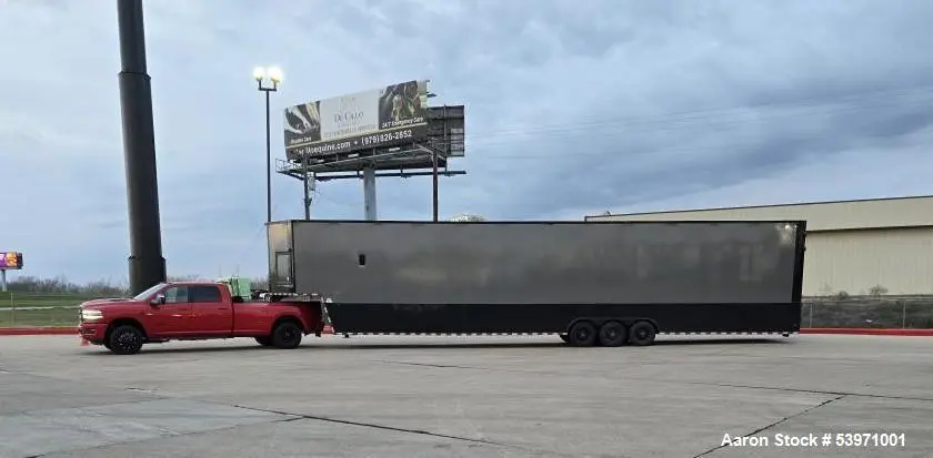 Used 2025 Rock Solid Cargo Gooseneck Trailer – 8.5' x 52', 30,000 lb Rating, Triple Axle, Blackout Package