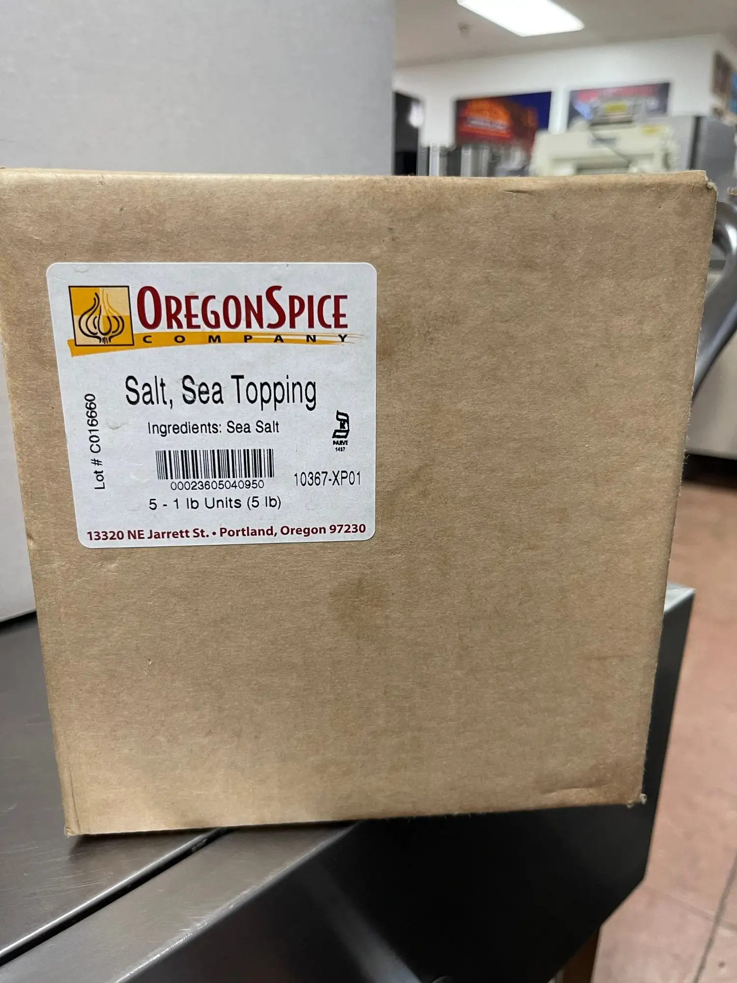 New | in-Stock Oregon Spice New Case of 5 - 1lb Bags of Sea Salt Topping Food Preparation & Supplies Illinois US | Falcon Restaurant Supply #1376187
