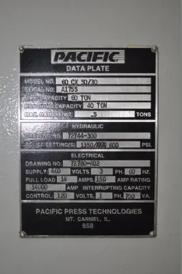 USED 2007 PACIFIC 60CX50/30