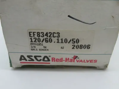 NEW ASCO EF8342C3 SOLENOID VALVE 120/60-110/50