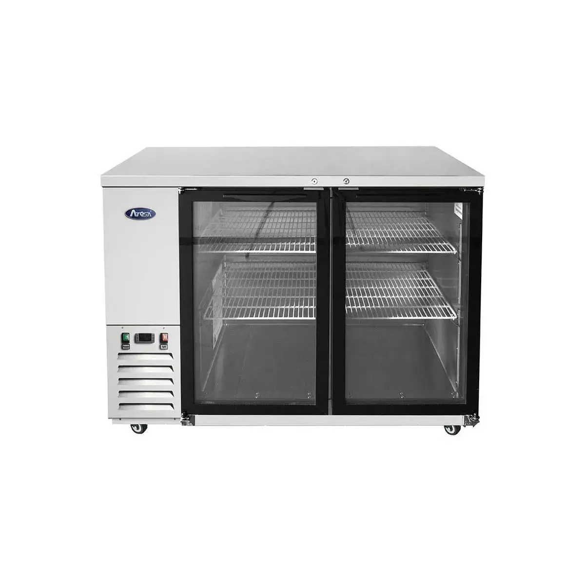 New | in-Stock Atosa New Atosa SBB48GGRAUS1 48" Back Bar Cooler w/ Glass Door Shallow Depth Stainless Steel Bottle Coolers Illinois US | Falcon Restaurant Supply #1375348