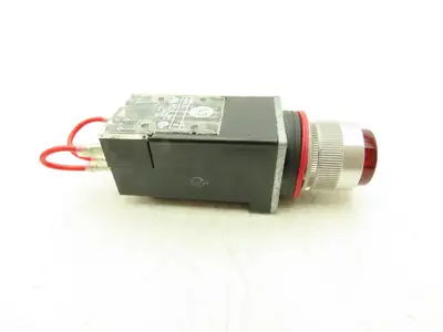 Allen Bradley 800MR-PT16R Small Round Pilot Light XFMR 120V Red Lens 22.5 mm