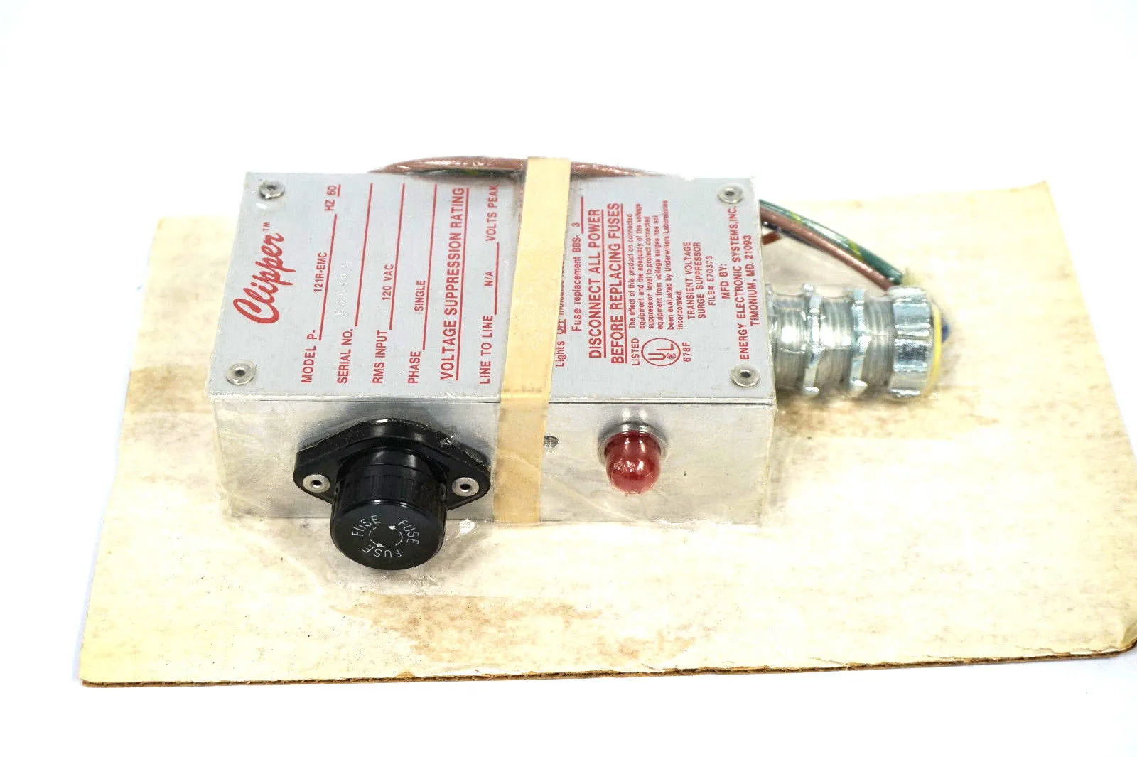 NEW CLIPPER P-121R-EMC SURGE SUPPRESSOR P121REMC