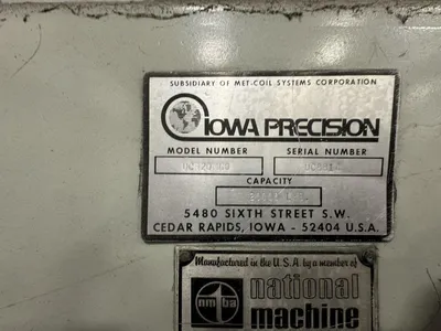 USED IOWA PRECISION UCR20M60