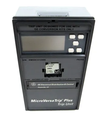 USED GENERAL ELECTRIC AKO50C3F1602 MICROVERSATRIP UNIT 1600A-800A