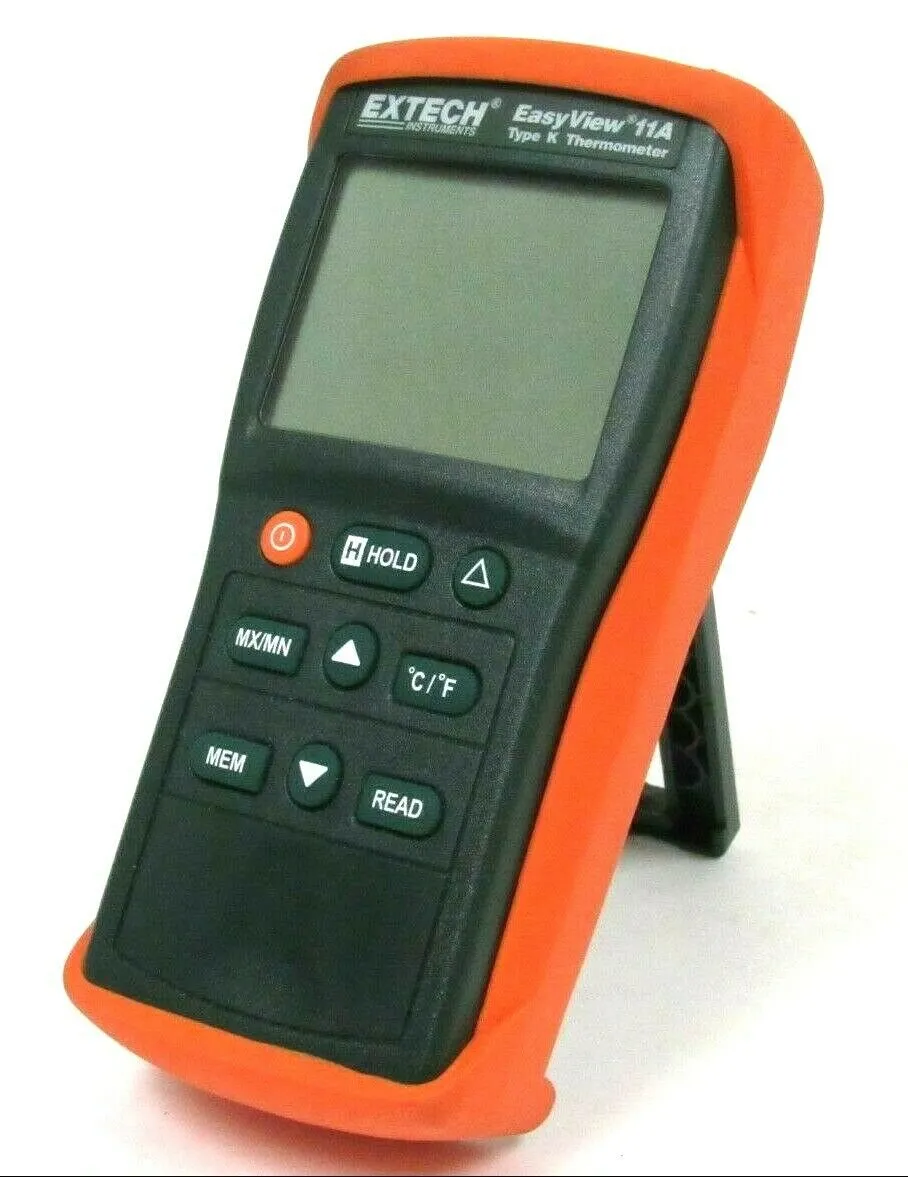 USED EXTECH EASYVIEW 11A TYPE K THERMOMETER
