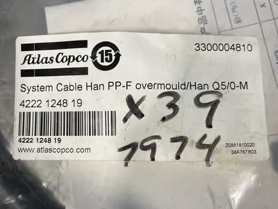 New | in-Stock ATLAS COPCO 4222 1248 19 Cable & Wire Ohio US | HGR 24 #1095159