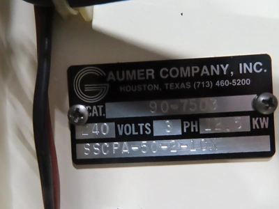 Gaumer Co Hot Oil Heater