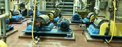 (3) Bird 18 x 28 solid bowl decanter centrifuges, 316SS.