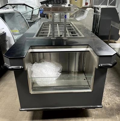 72-0373 Amtekco Self Contained Salad Bar Buffet Cooler with Grab n Go Ends