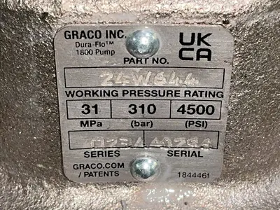 Used GRACO 24W644 Pumps Ohio US | HGR 24 #1301001