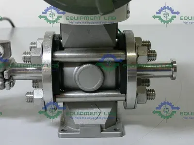 USED YOKOGAWA ADMAG CA CA115SN MAGNETIC FLOWMETER W/ 3/4" SANITARY FITTINGS & ANDERSON GAUGE