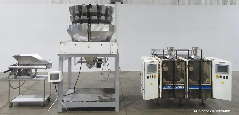 Used HAYSSEN ULTIMA 8-1 Net Weigh Filler Scale Vertical Form & Fill Illinois US | Aaron Equipment #760649