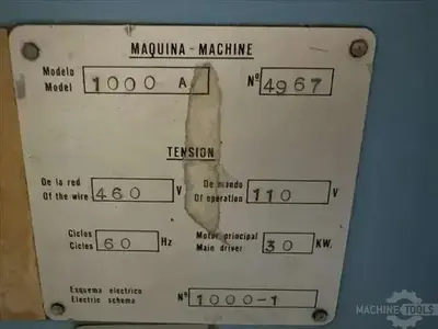 USED 1987 GEMINIS LATHES GE1000A
