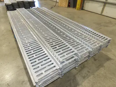 Interlake 9"x 8' Galvanized Steel Pallet Racking Deck 96"D Rack  Lot of 40pcs