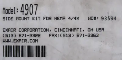 NEW EXAIR 4907 SIDE MOUNT KIT