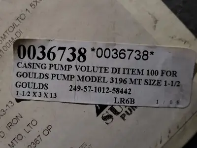 USED GOULDS 249-57-1012-58442