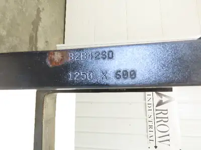 Cascade 7250008 4x42" Class 2 Steel Forklift Forks 16" Carriage 1-Pair 1250X600