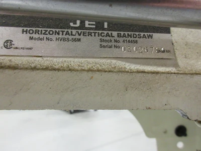 Used JET HVBS-56M Horizontal Band Saws Minnesota US | Machinesused.com #1281212