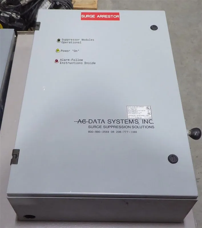 AC Data Systems P47XXV-G Transient Voltage Surge Suppressor Assembly 800V Used