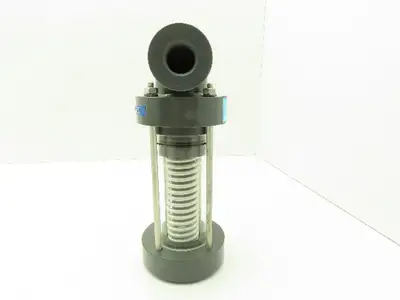 Plast-o-matic ES075V-NC-LS 3/4" Shutoff Valve Spring Return NC Pneumatic Powered