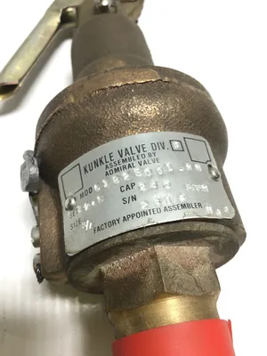 Kunkle 6182ED01-NM Pressure Relief Steam Safety Valve Capacity 242 SCFM