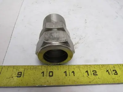 Parker 1" Weld-Lok To Compression 316SS Socket Weld Connector